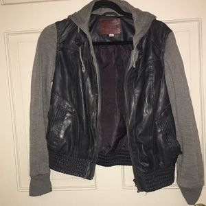 Faux leather jacket